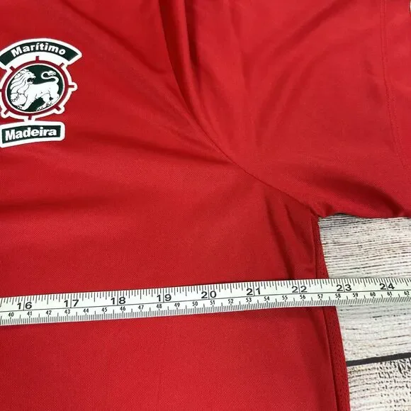 Nike Mens Maritimo Madeira Soccer Jersey Red NWT Size XL